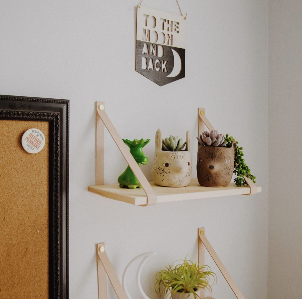 nursery shelf decor